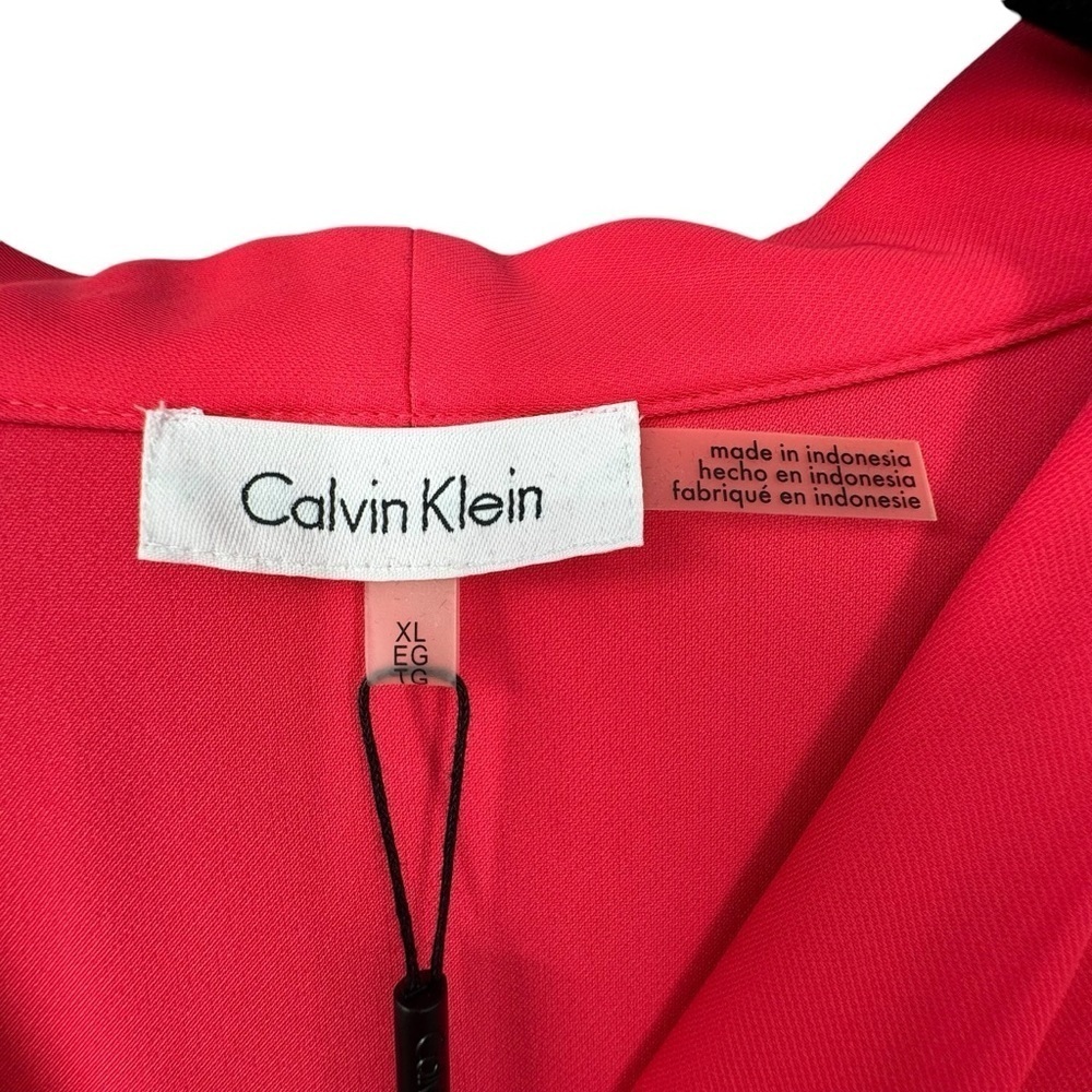 Calvin Klein Women's Dark Pink Sleeveless Blouse - Picture 5 of 8